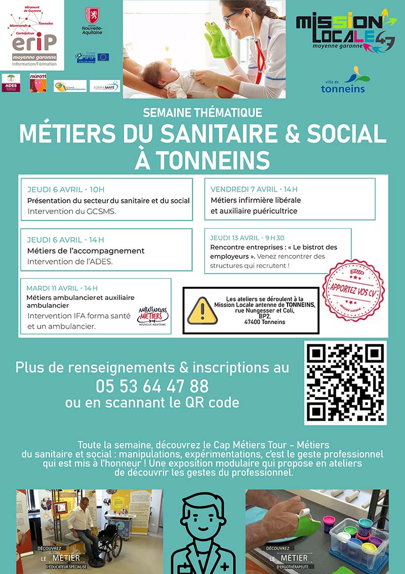 Métiers Du Sanitaire Et Social à Tonneins – Mairie De Roumagne